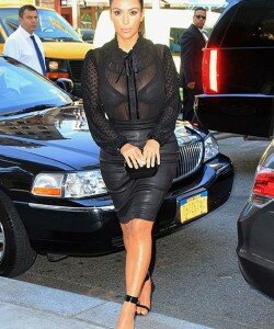 Kim Kardashian see through